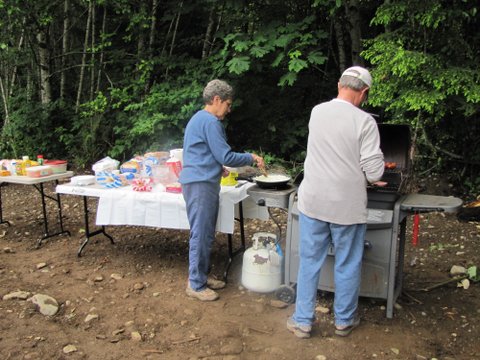 Wilfred Creek cleanup & Paint party BBQ June 2012